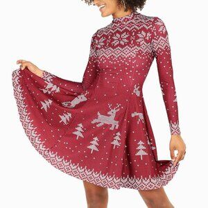 Blackmilk - Still Not Actually Knitted Long Sleeve Evil Longline Dress - Limited